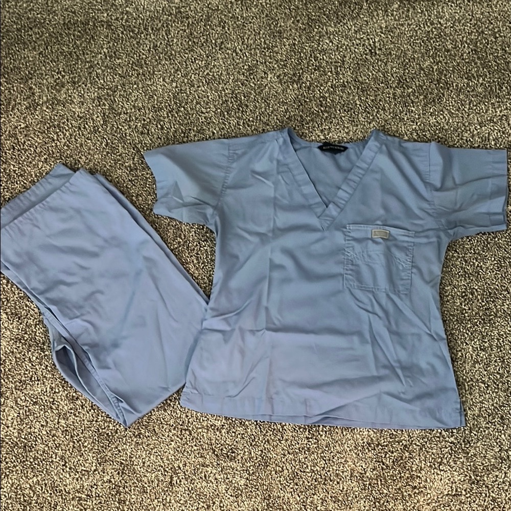 Sky Blue- Blue Sky Scrub Set